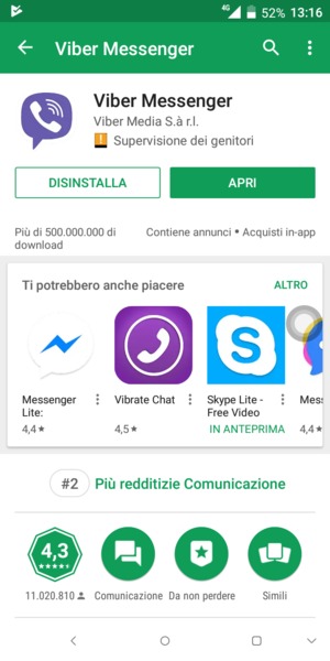 Seleziona APRI
