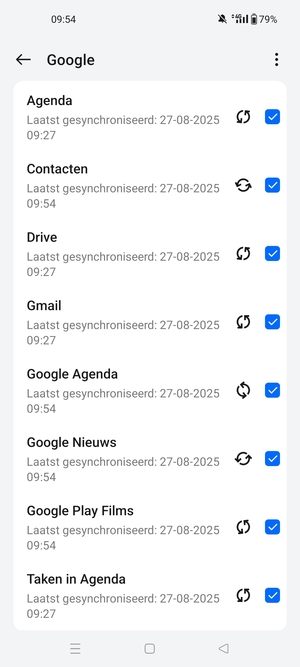 Uw gegevens worden gesynchroniseerd