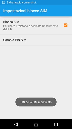 Il tuo PIN della SIM è stato modificato