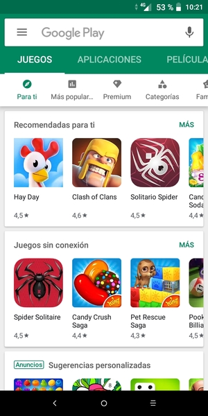 Seleccione la barra de Búsqueda