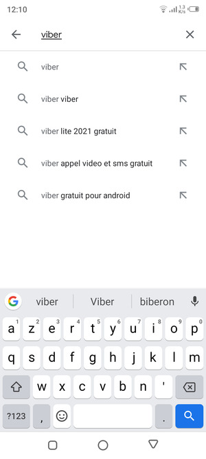 Saisissez le nom de l'appli et sélectionnez Rechercher