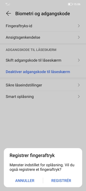 Vælg ANNULLER