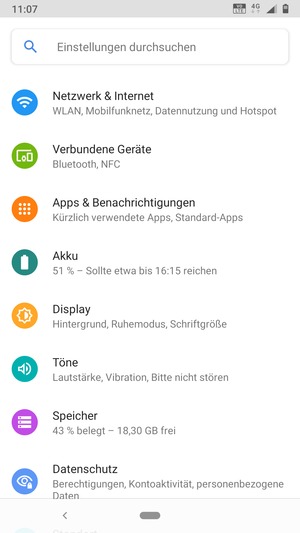 Wählen Sie Netzwerk & Internet