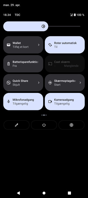 Vælg Batterisparefunktion