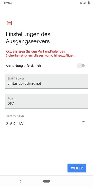 Wählen Sie Sicherheitstyp