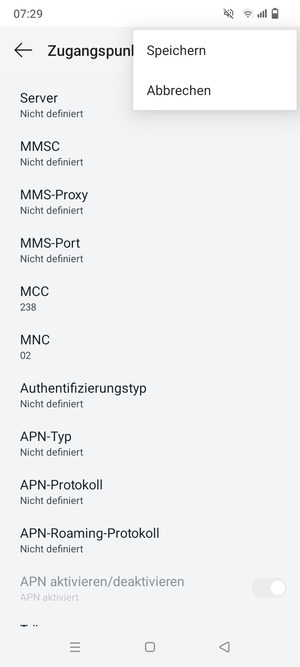 Wählen Sie Speichern