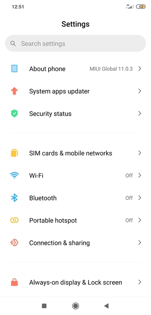 Select About phone