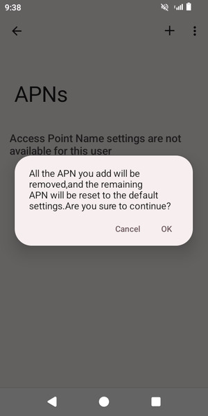 Select OK