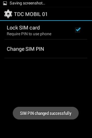 Your SIM PIN has been changed
