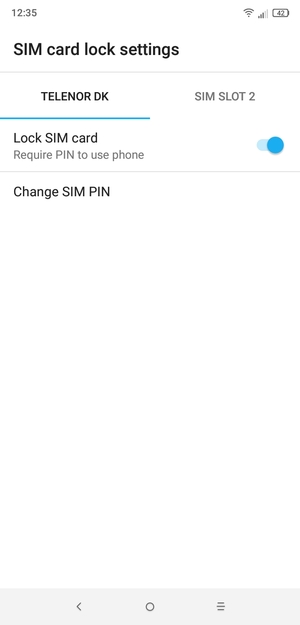 Select Public and Change SIM PIN