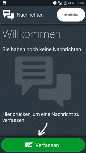 Wählen Sie Ich möchte