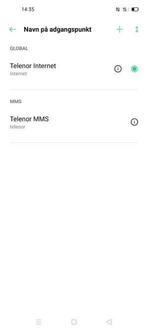 Vælg Menu-knappen