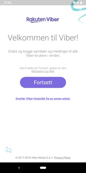 Applikasjonen er klar til bruk
