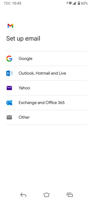 Select Outlook, Hotmail and Live