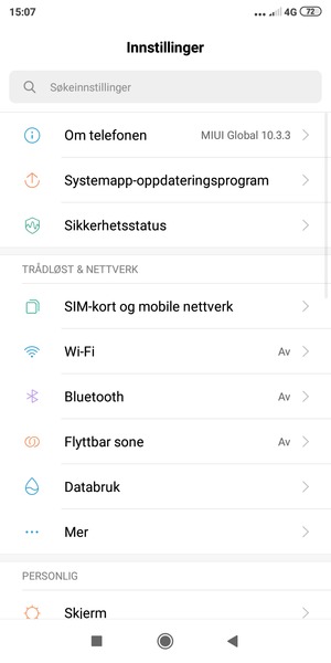 Velg Wi-Fi