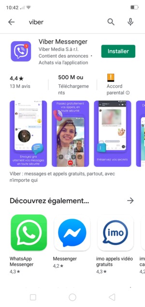 Sélectionnez l'appli