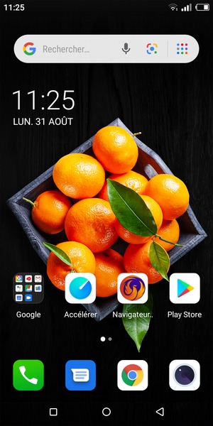 Sélectionnez Google