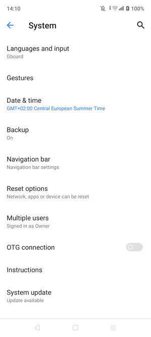 Select System update