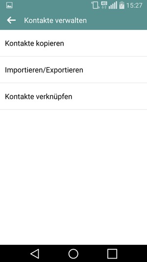 Wählen Sie Importieren/Exportieren