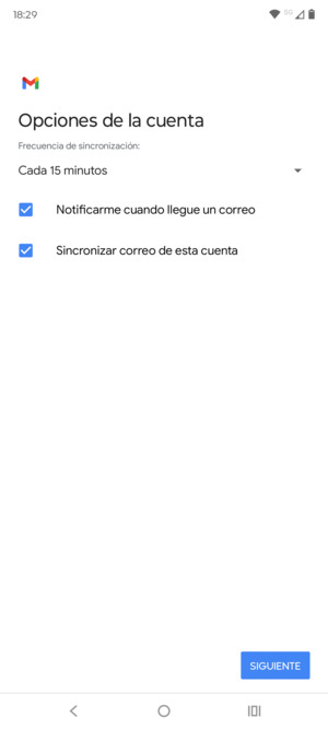 Seleccione SIGUIENTE
