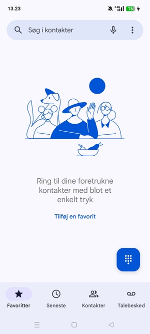Vælg Menu-knappen