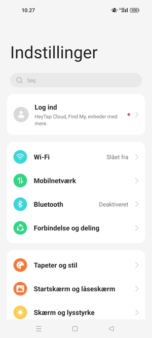 Vælg Mobilnetværk