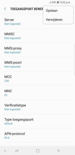 Selecteer Opslaan