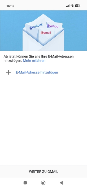 Wählen Sie E-Mail-Adresse hinzufügen