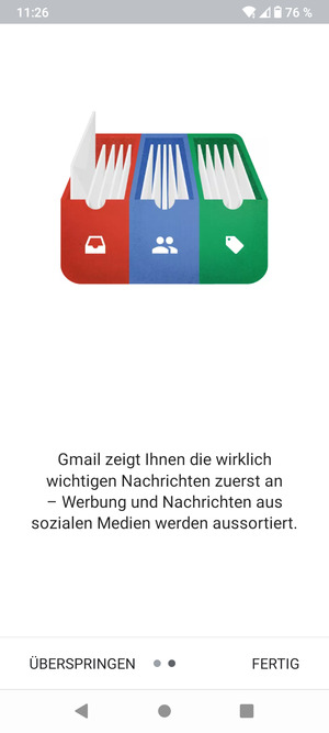 Wählen Sie FERTIG