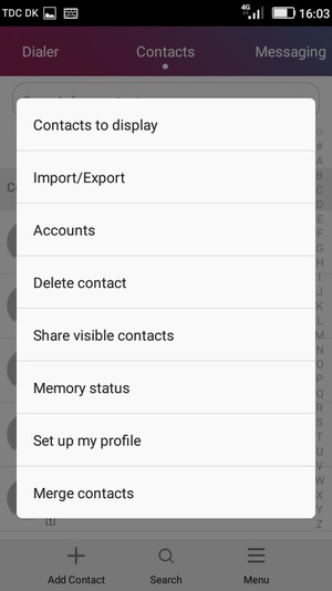 Select Import/Export