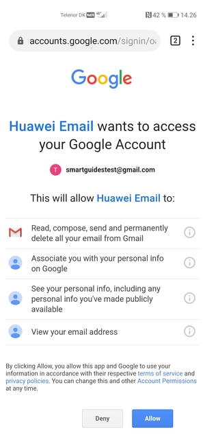 Select Allow