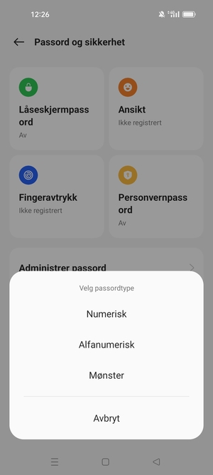 Velg Mønster
