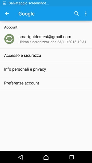 Seleziona il tuo account