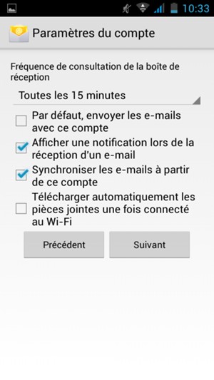 Sélectionnez Suivant