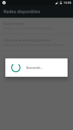 Espere a que la búsqueda termine
