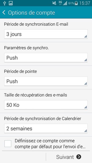Sélectionnez Suivant
