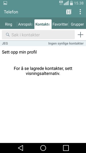 Velg menyknappen