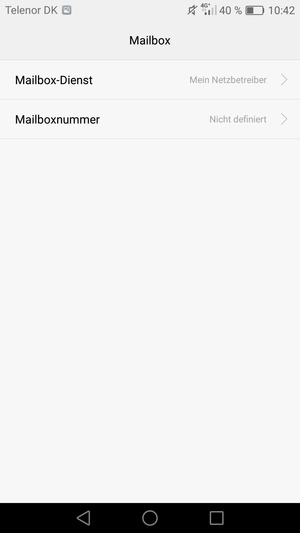 Wählen Sie Mailboxnummer