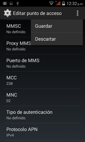 Si la pantalla tiene este aspecto, seleccione el botón Menú y seleccione Guardar