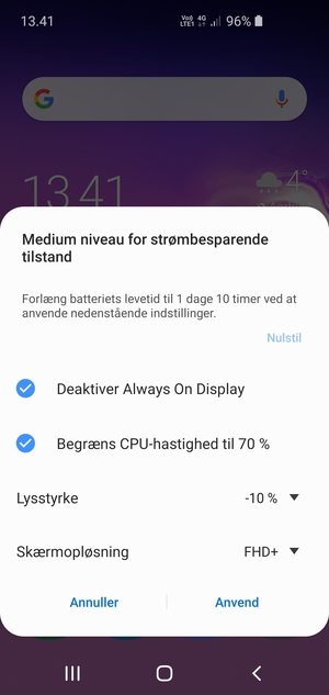 Vælg Anvend
