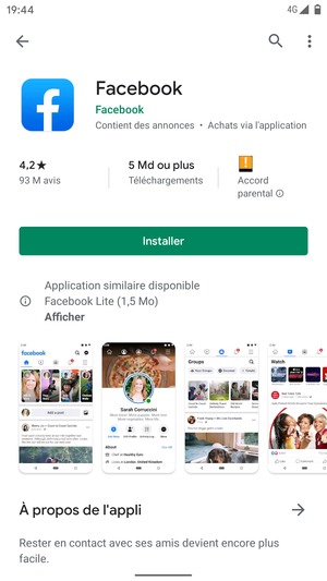 Sélectionnez Installer