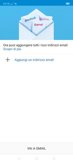 Seleziona Aggiungi un indirizzo email