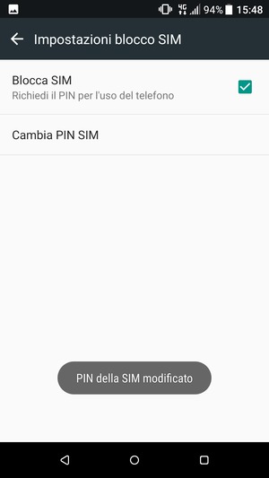 Il tuo PIN della SIM è stato modificato