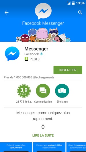 Sélectionnez INSTALLER