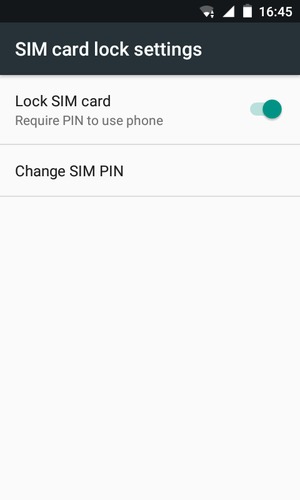 Select Change SIM PIN