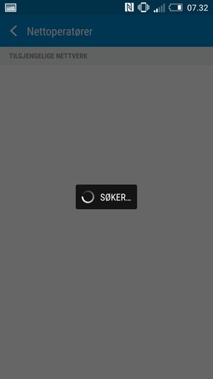 Vent til søket til ferdig
