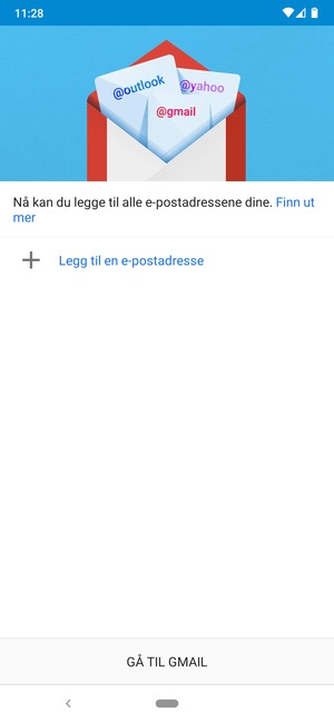 Velg Legg til en e-postadresse