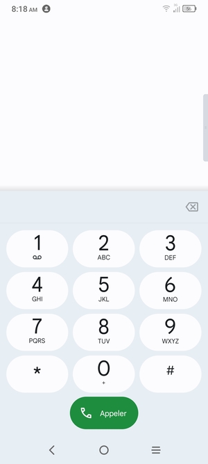 Appuyez longuement sur le numéro 1