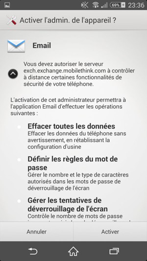 Sélectionnez Activer