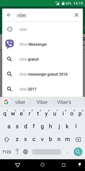 Saisissez le nom de l'appli et sélectionnez Rechercher